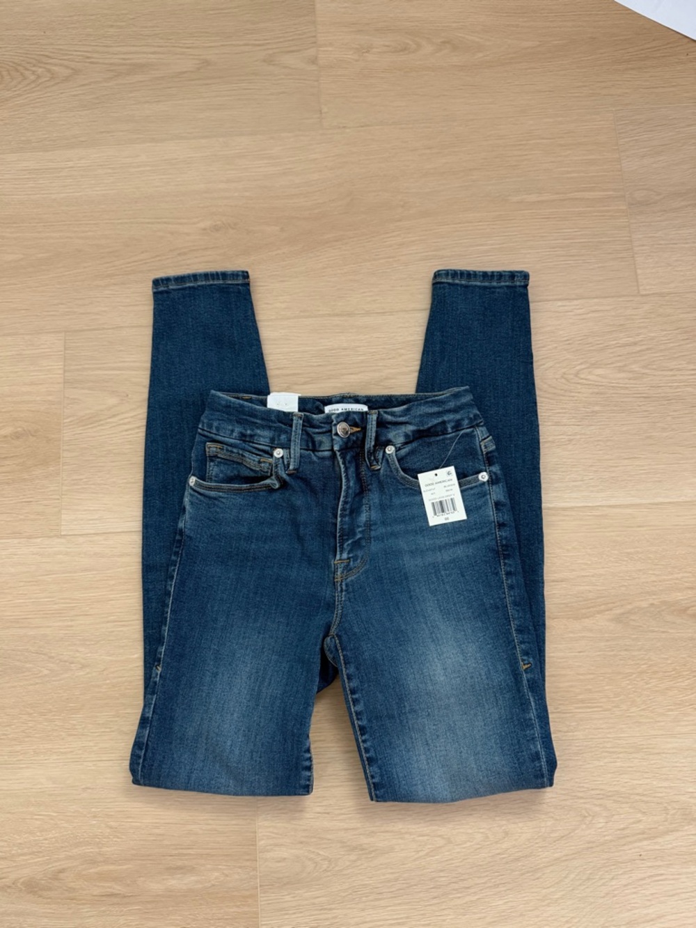 Good American Dark Indigo Skinny Jeans